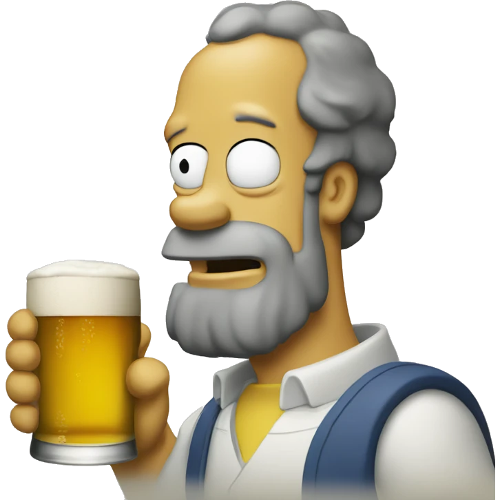 Homer qui boi une biere emoji