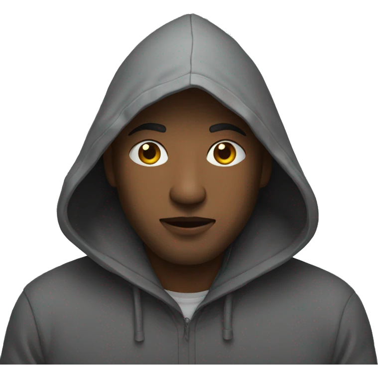 Man with a hood emoji