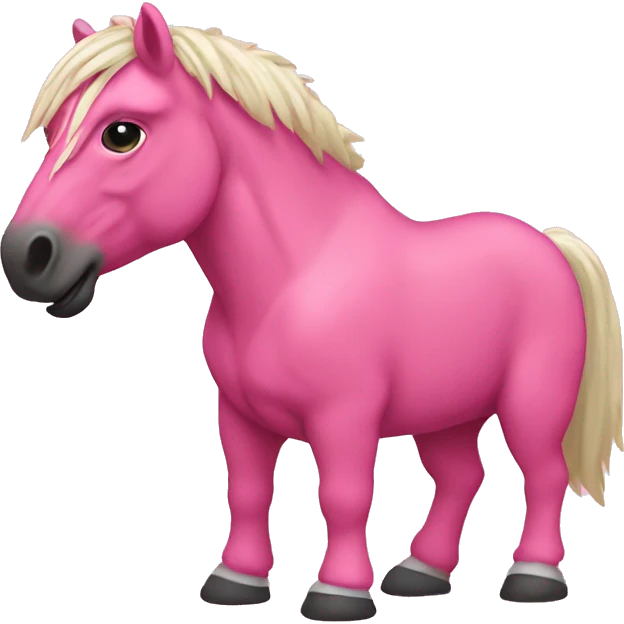 pink bronco  emoji