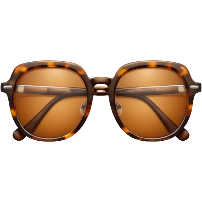 Tortoiseshell style glasses emoji