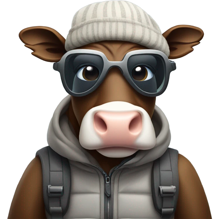 Coal cow cow ski emoji