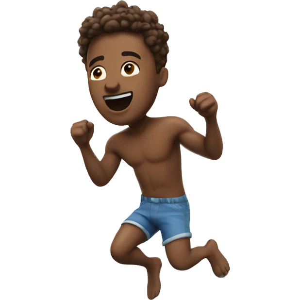 guy jumps into pool emoji