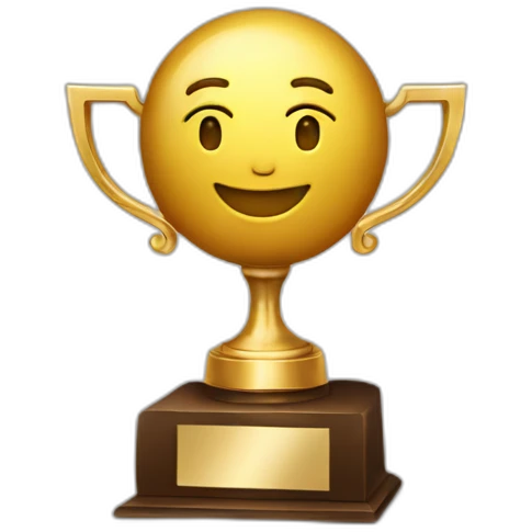 trophy with a “7” sign emoji