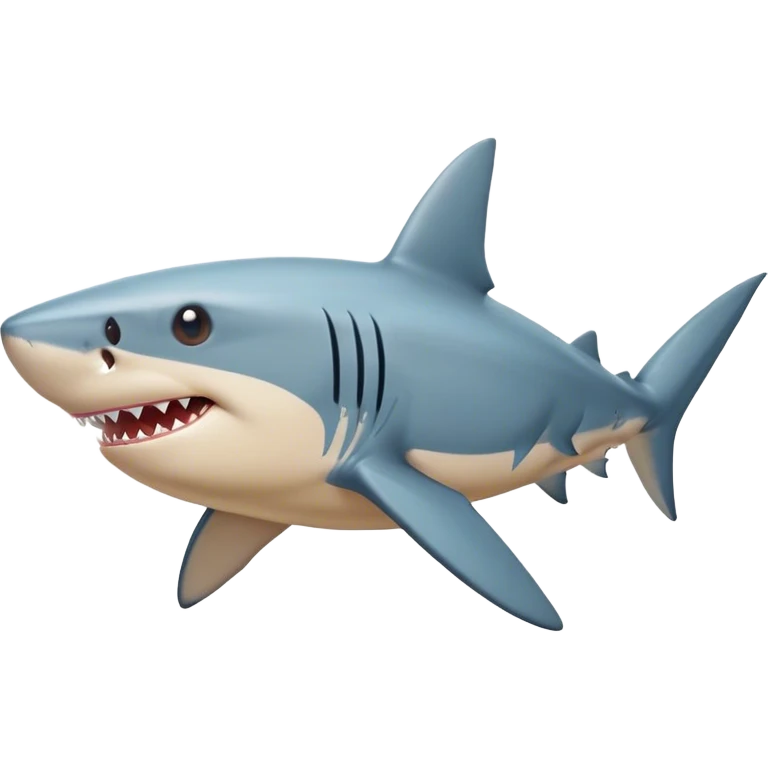 shark with lap emoji