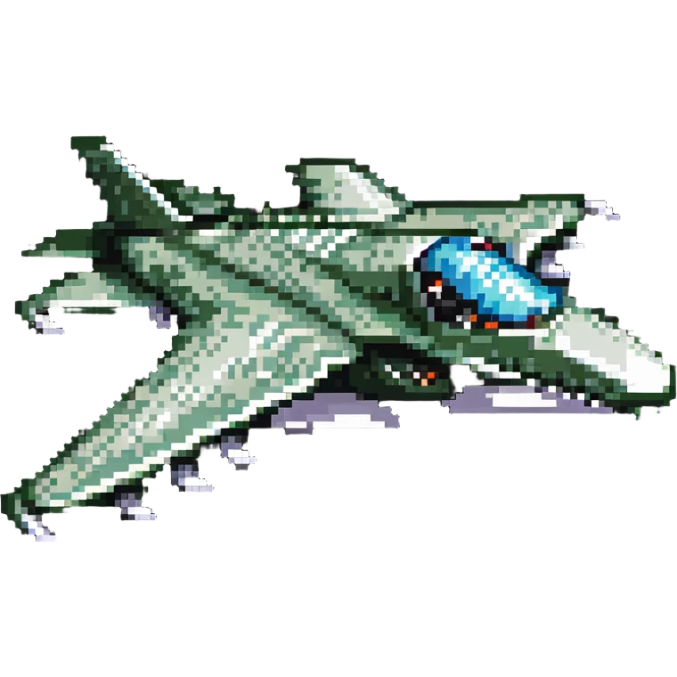Futuristic crocodile jet fighter emoji