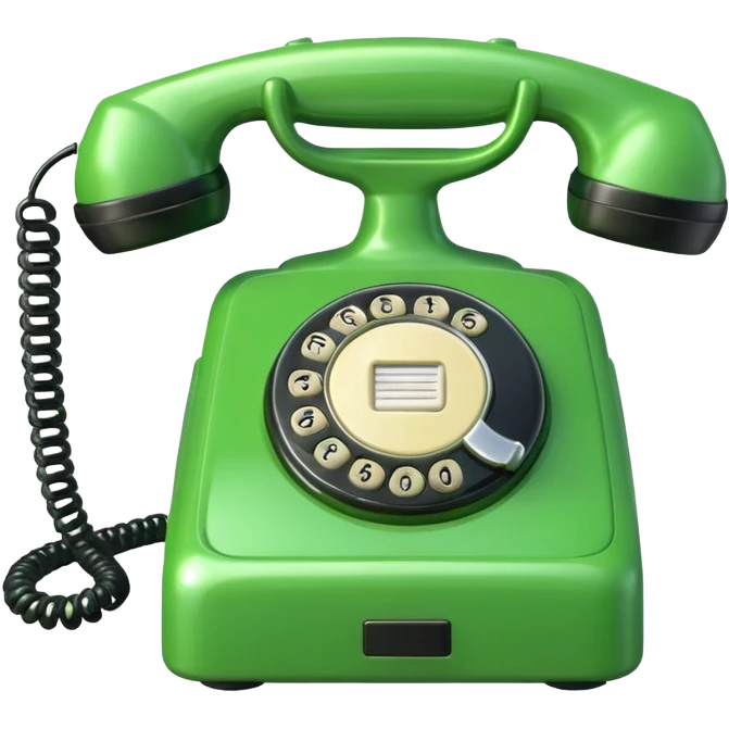 teléfono verde emoji