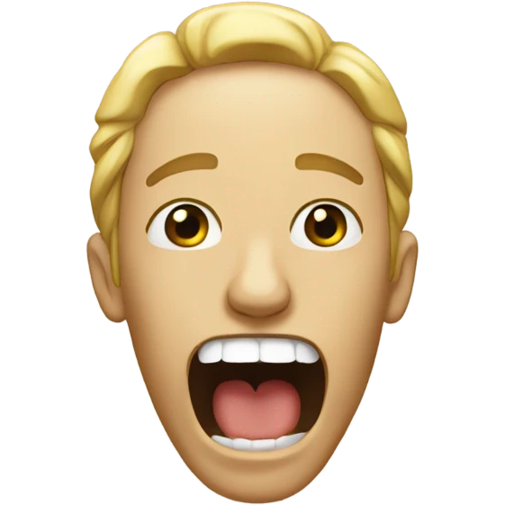 someone opening the mouth to speak emoji
