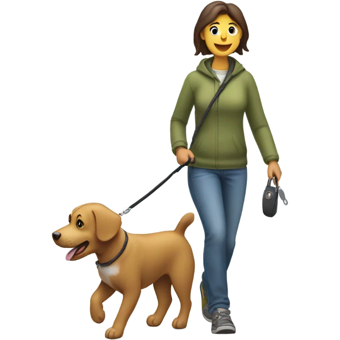 Dog walking emoji