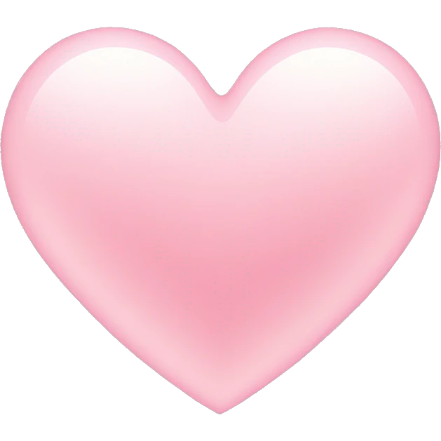 light pink heart  emoji