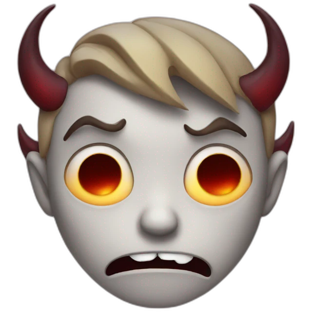 devil crying emoji