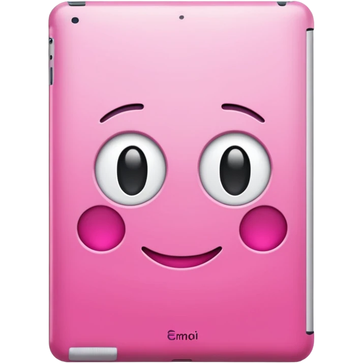 Pink ipad emoji
