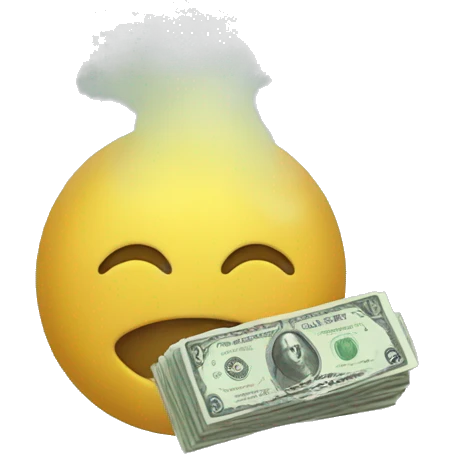 money in the fog emoji