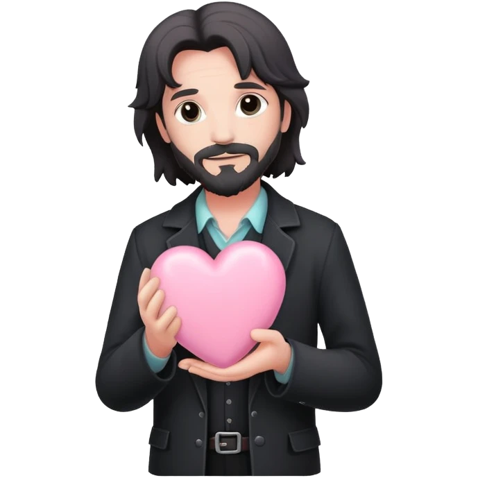 Sirius black holds a pastel pink heart  emoji