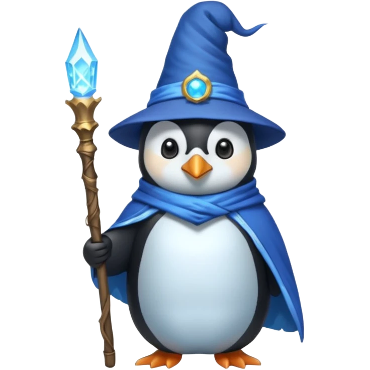 Penguin Wizard emoji