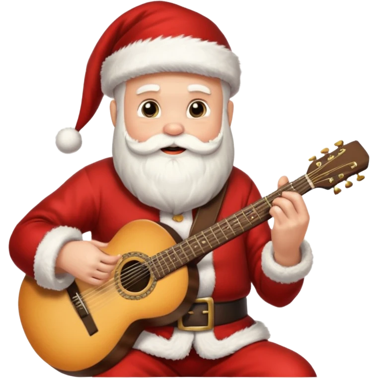 santa guitarist emoji
