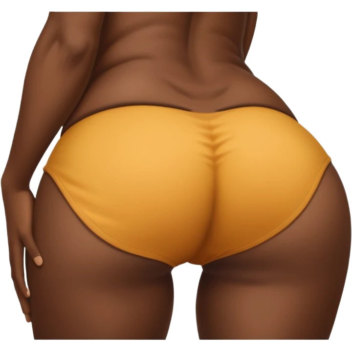 Cartoon fat black ass bent over emoji