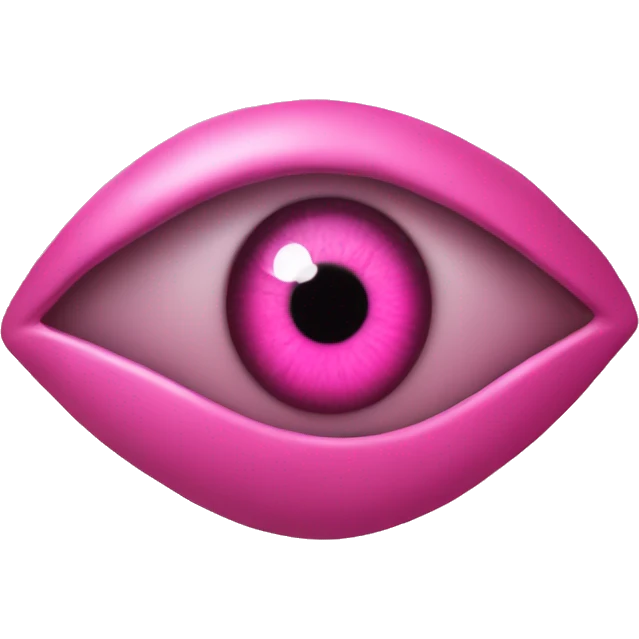 Pink evil eye emoji