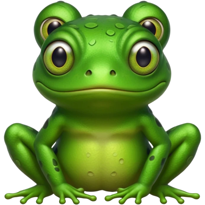 Freaky frog emoji