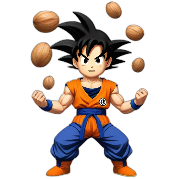 goku holding nuts emoji