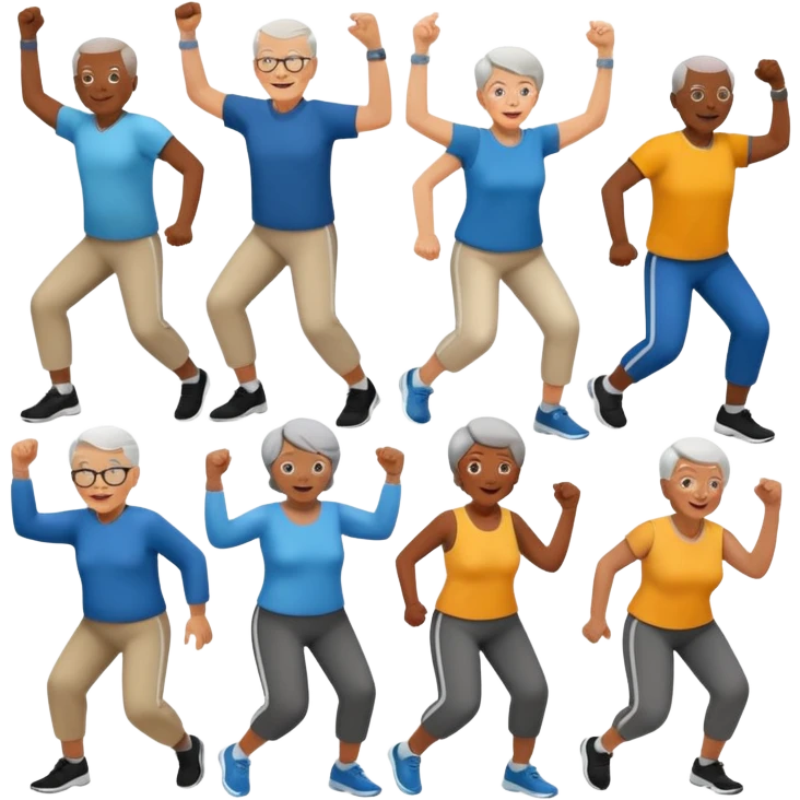 an emoji showing older people with power of $MOVEMENT emoji