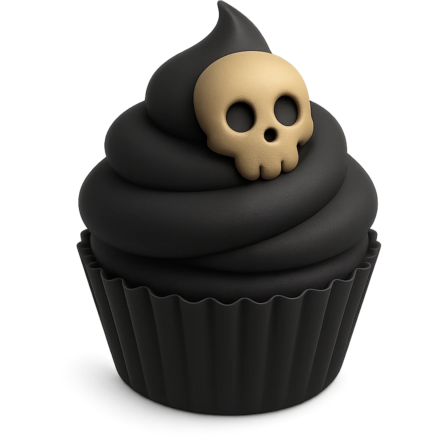 gothic cupcake emoji