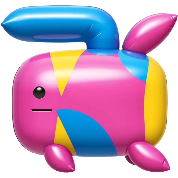   jeff koons style inflatable abstract SPAM sculpture landscape  emoji