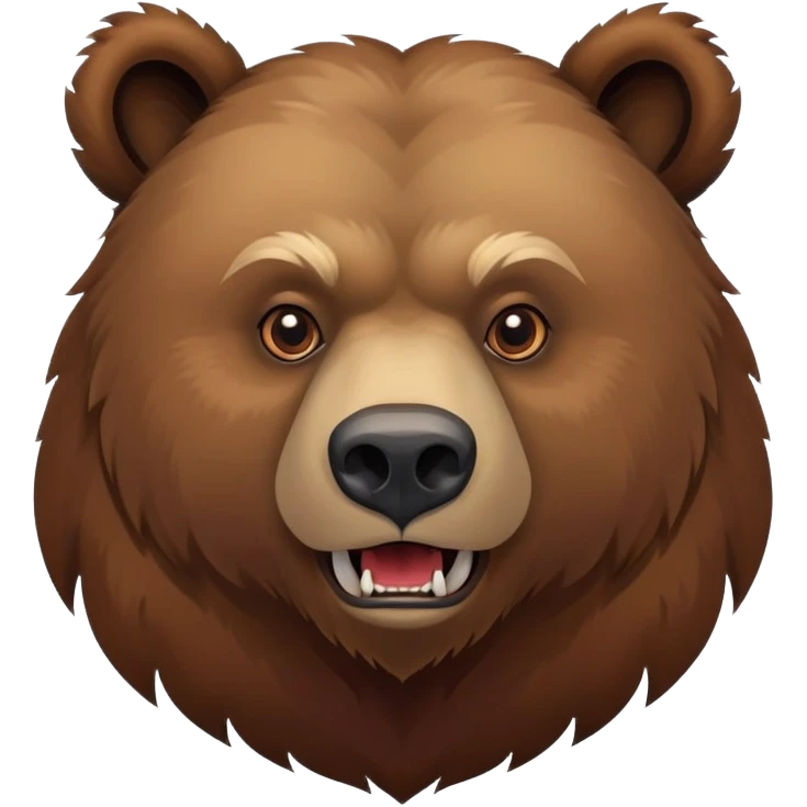 Russian grizzly bear emoji
