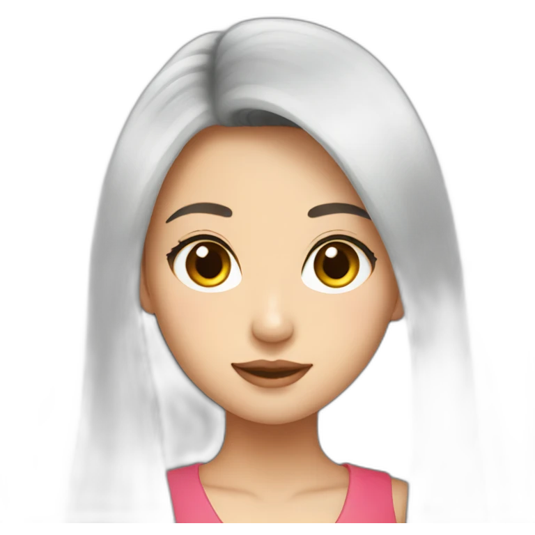 Thailand lady long hair emoji
