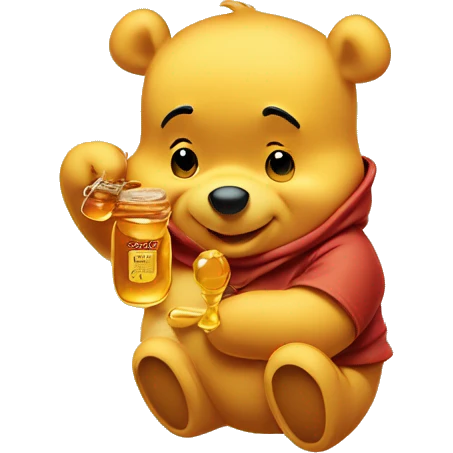 Winnie the pooh with honey emoji