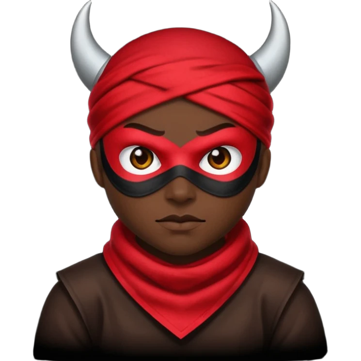 Emoji de bandido con diablito  emoji