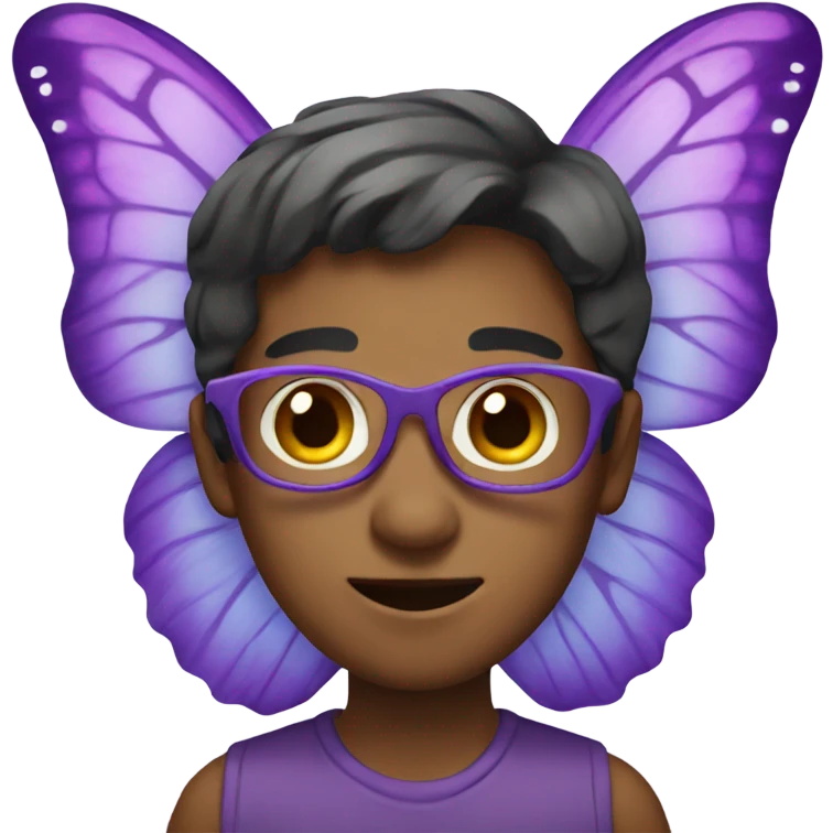 purple butterfly  emoji