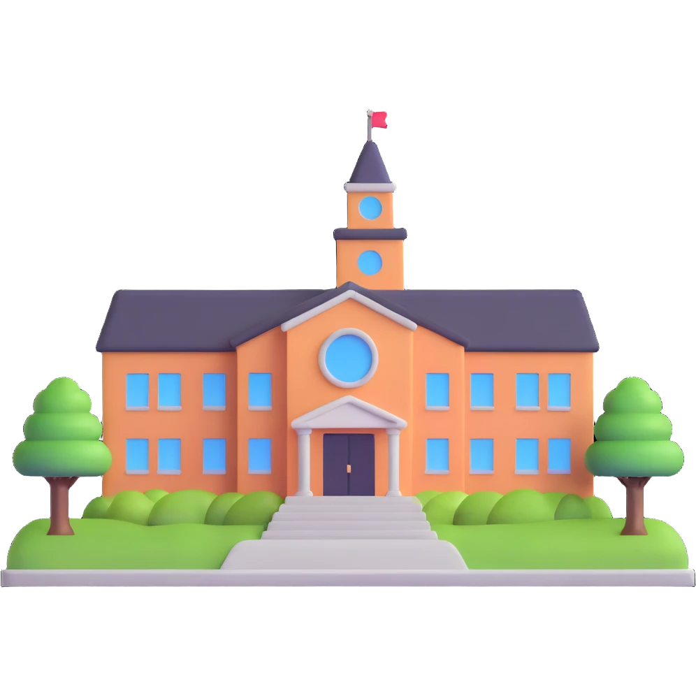 school building emoji