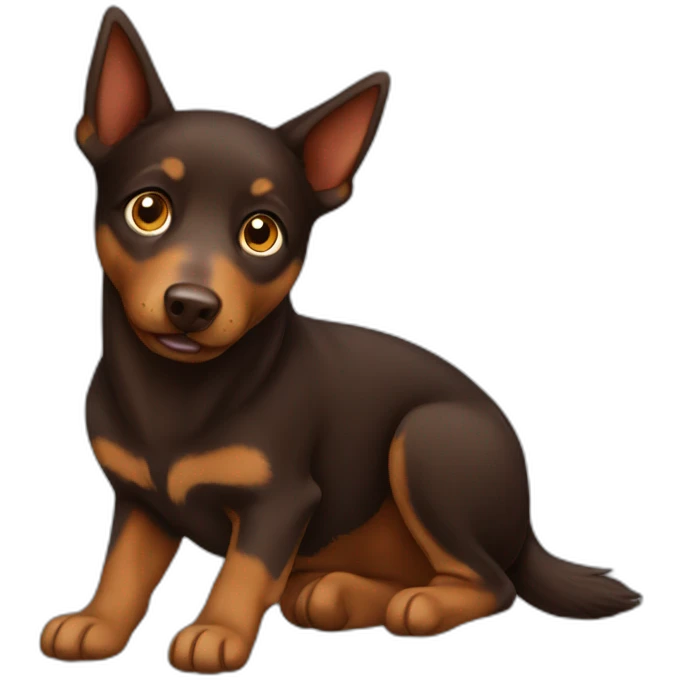 Brown Australian Kelpie emoji