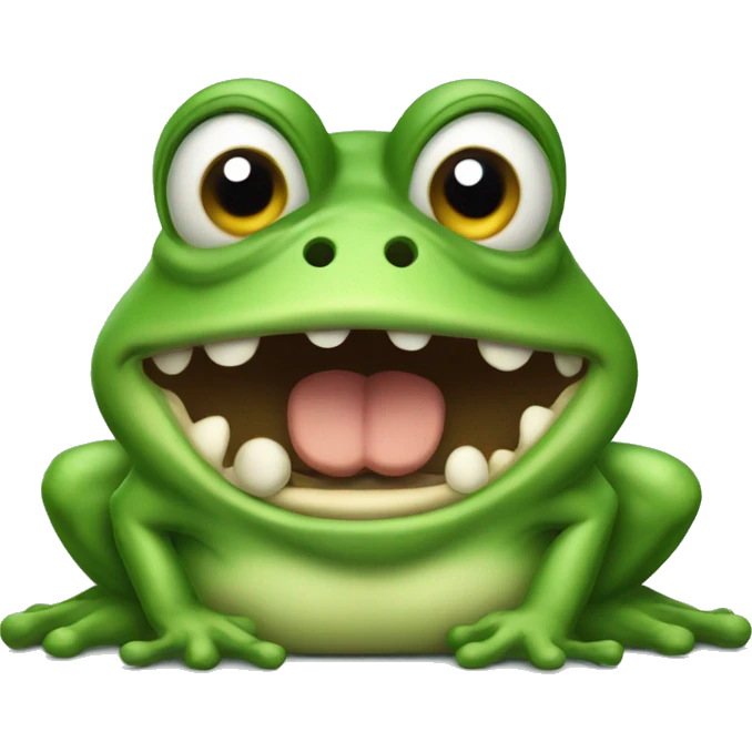 Angry frog emoji