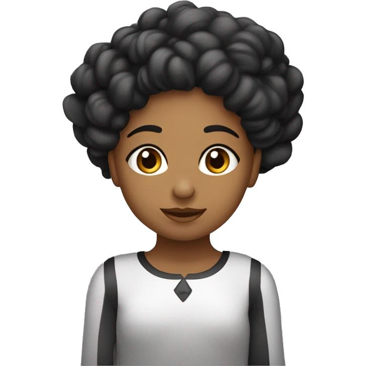 Duas meninas dormindo juntas lado a lado. Uma de cabelo cacheado morena e outra na cor branca, cabelo comprido liso na cor preta emoji