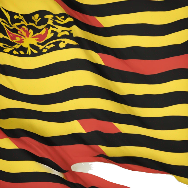 Ukrainian red and black flag emoji