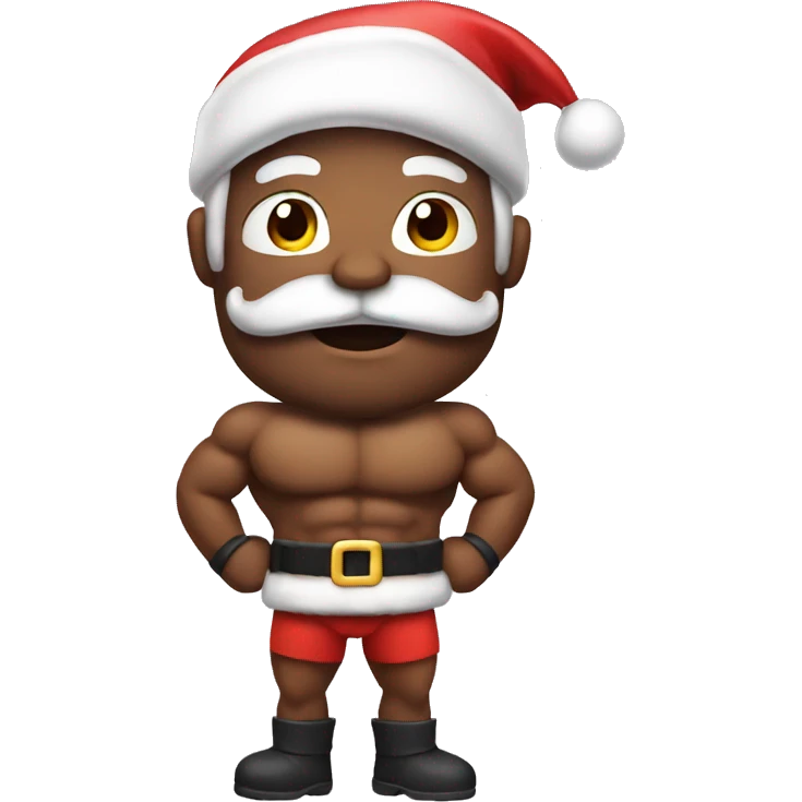 Santa with muscles emoji