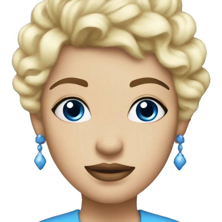 Blue coquette  emoji