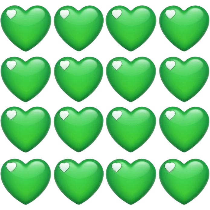 Green hearts emoji
