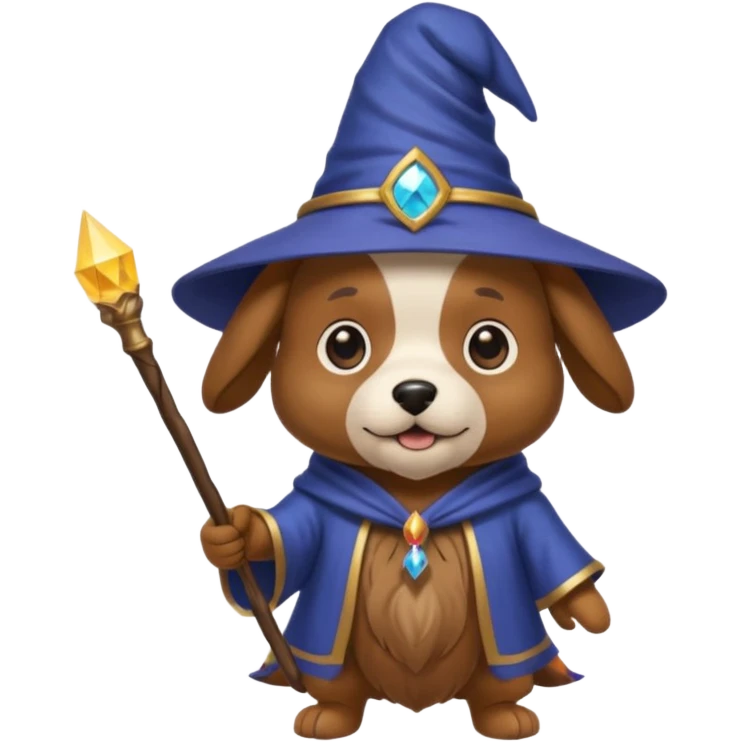 Dog wizard emoji