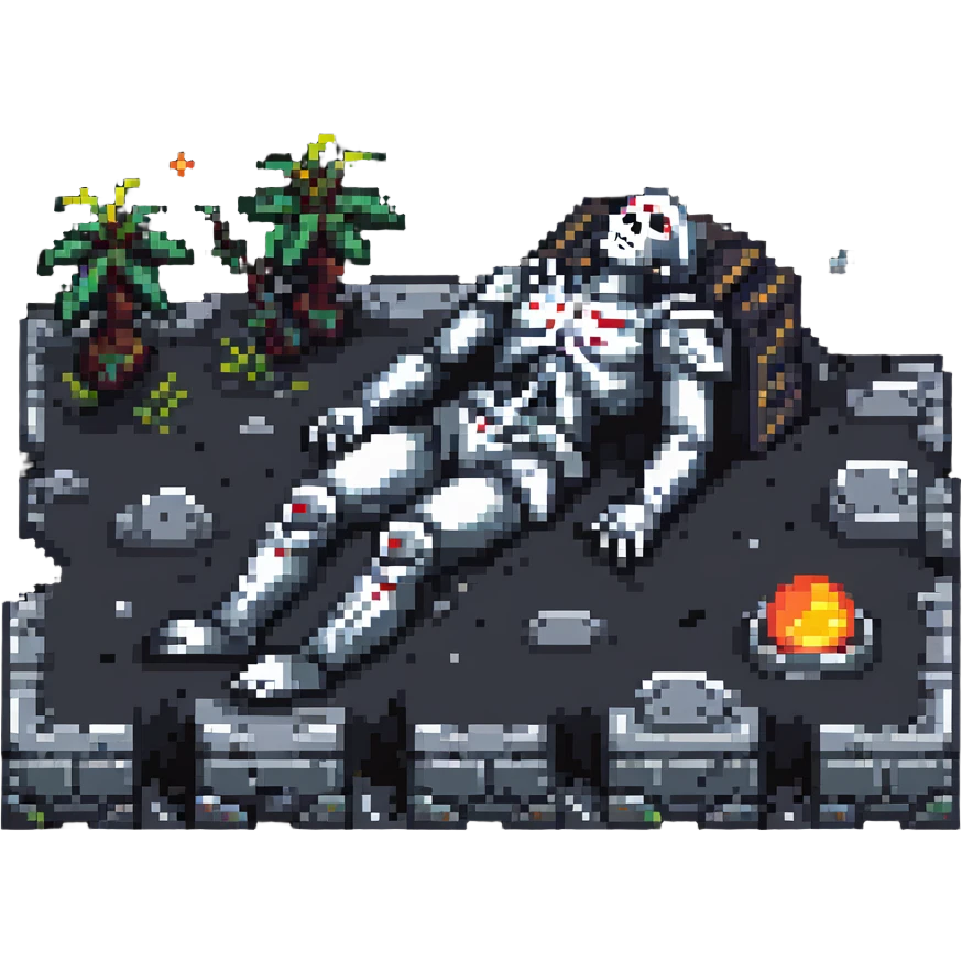dead god lying in cosmic ruins emoji
