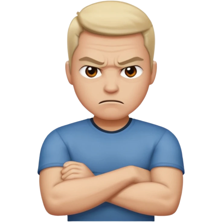 😠 mad arms crossed emoji