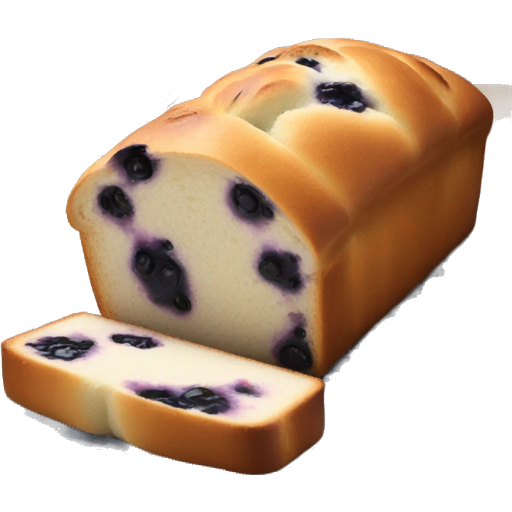 blueberry bread loaf emoji