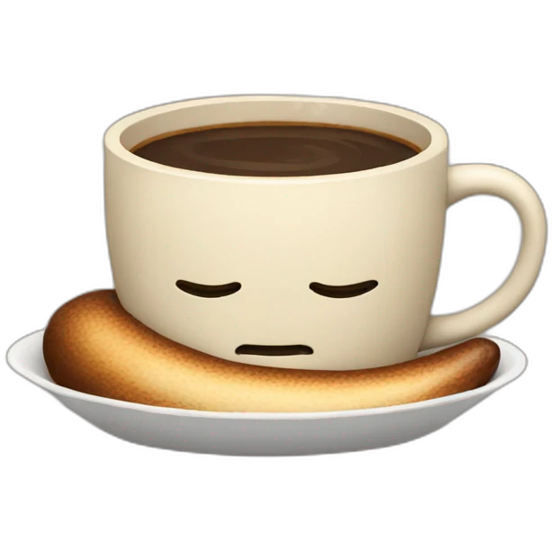 Sleeping coffee emoji