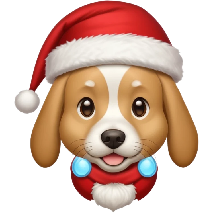 Dog Santa emoji