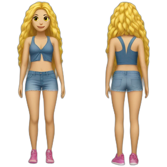 Shakira waka waka outfit emoji