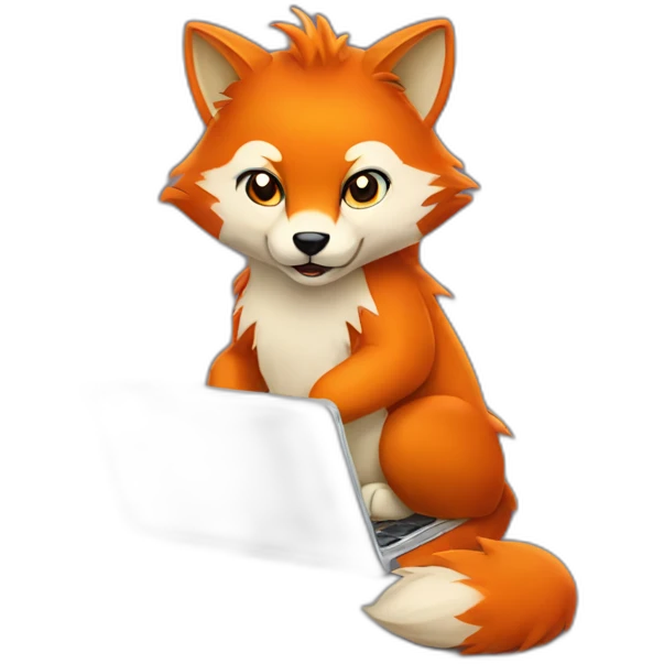 firefox with a laptop emoji
