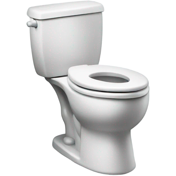 Toilet running away emoji