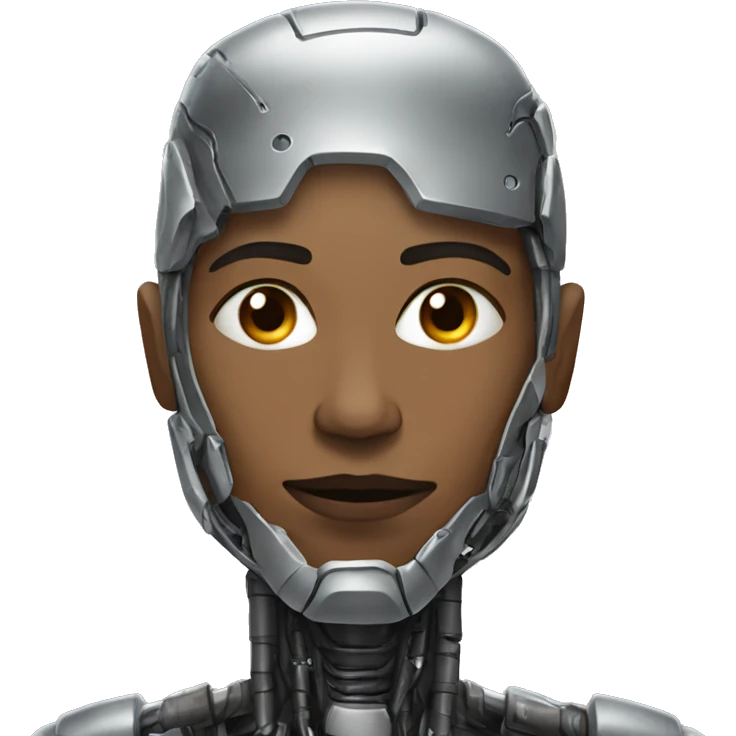 Cyborg in march emoji