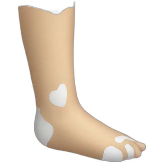 Leg cast emoji